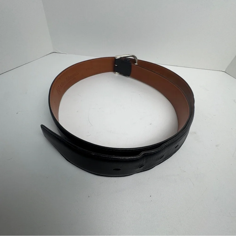 Allen Edmunds 40 Black Genuine Leather Belt Made In USA